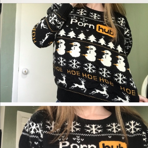 porn hub christmas jumper